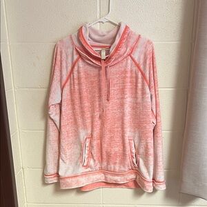 Green Tea Cowl Neck Sweater Pink M